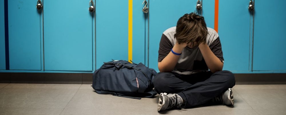 Young student torturing of school bullying