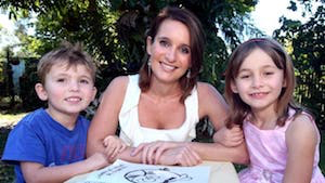 Reggie Bird - Big Brother Winner with 2 children